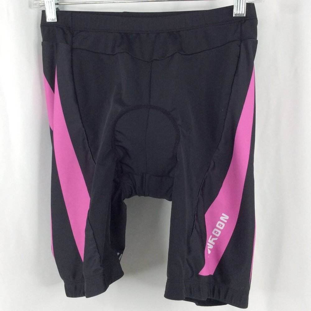 NOOYME Bicycle Cycling Shorts Black Pink Spandex Size Women's Medium Padded
